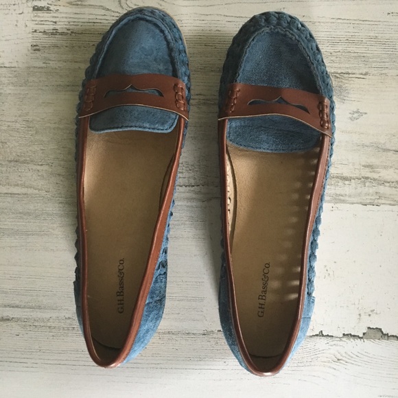 gh bass suede loafers